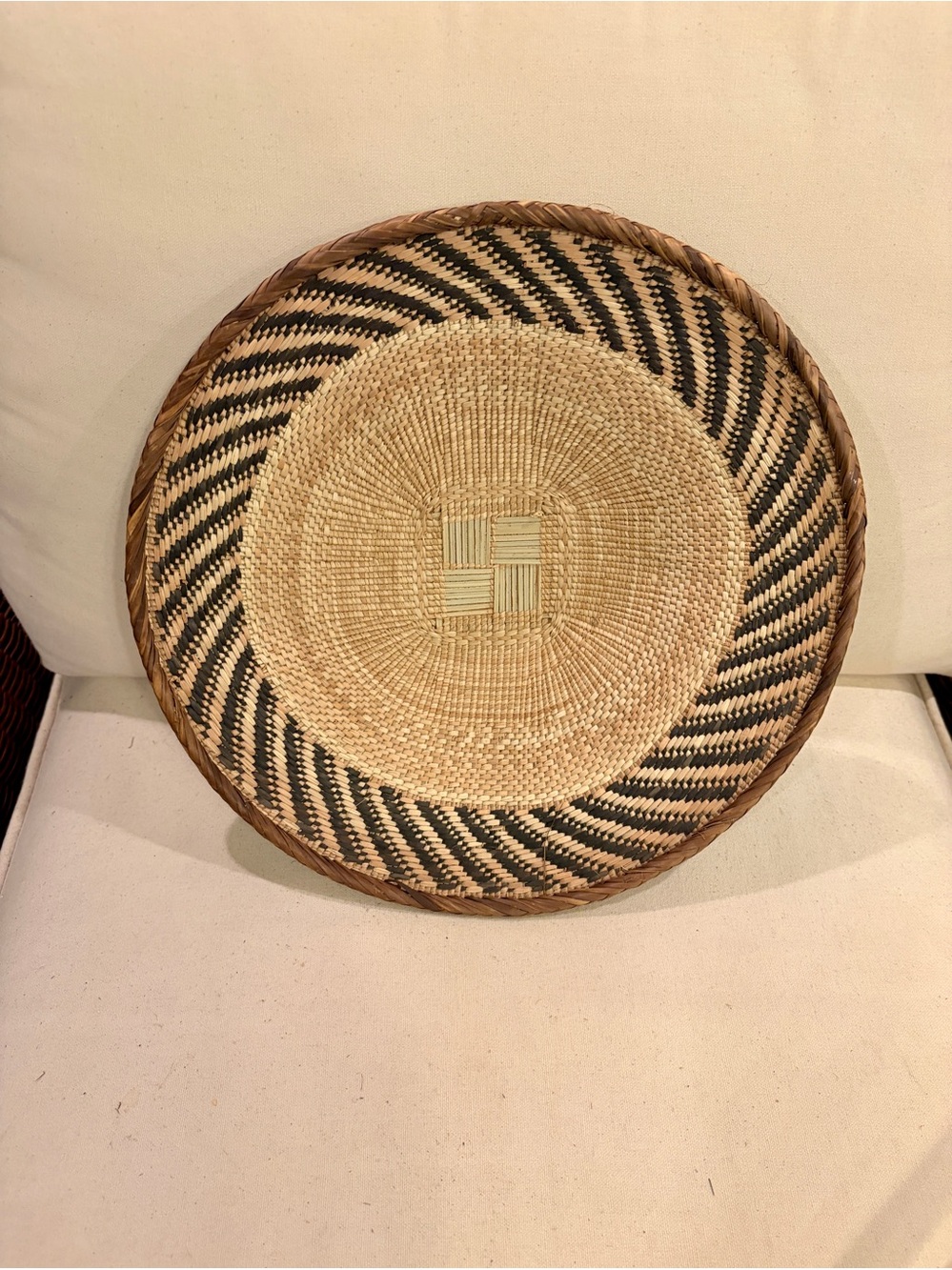 One of a Kind! NEW Woven Basket. Made by Binga people of Zambia Zimbabwe Africa